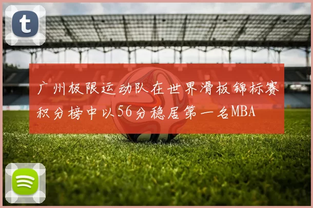 广州极限运动队在世界滑板锦标赛积分榜中以56分稳居第一名MBA